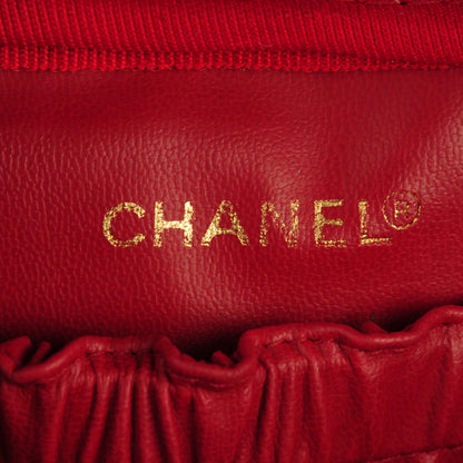 Chanel Caviar Vanity Cosmetic Case Red 6 of 10