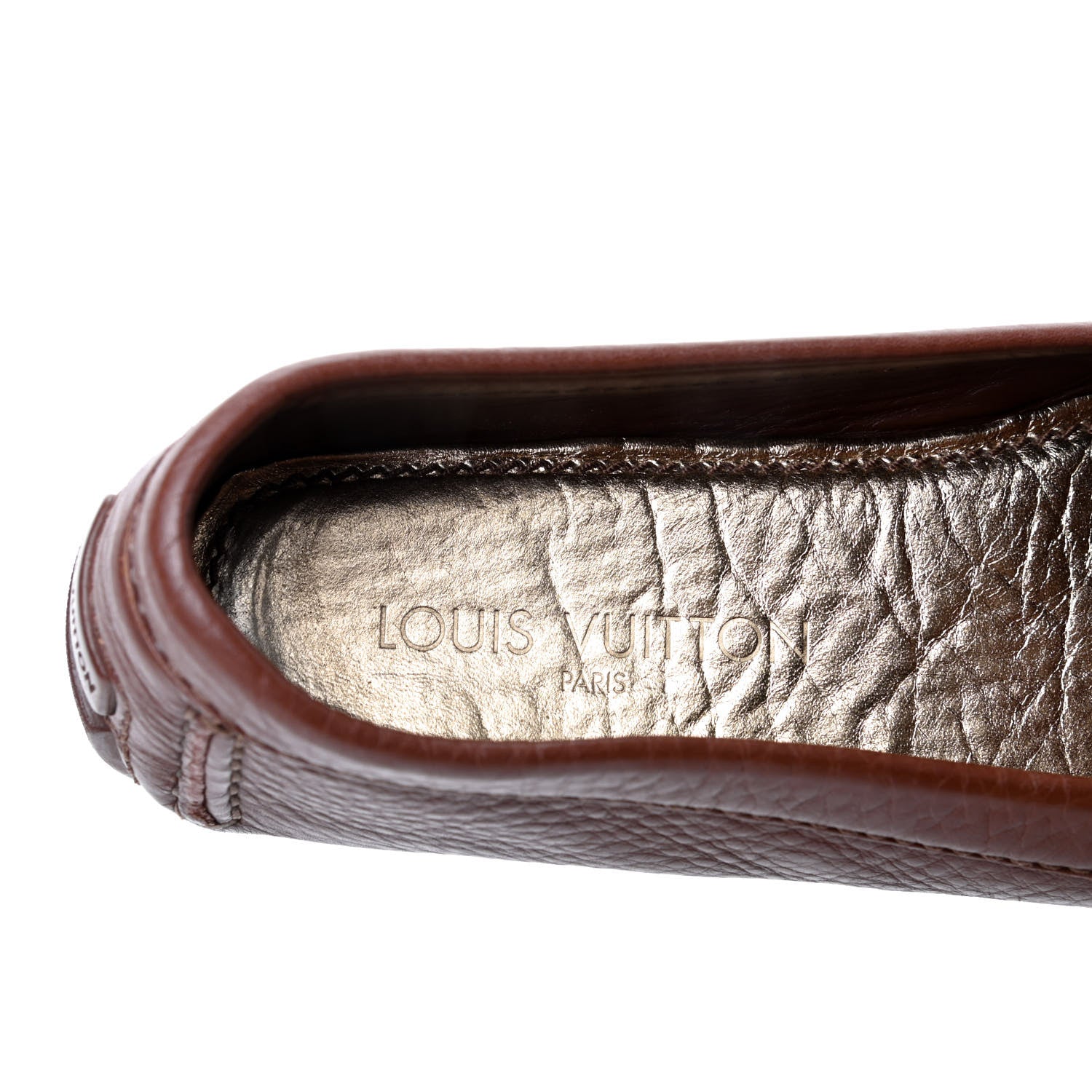 Louis Vuitton Calfskin Monte Carlo Moccasin Loafers 37 Brown 7 of 17