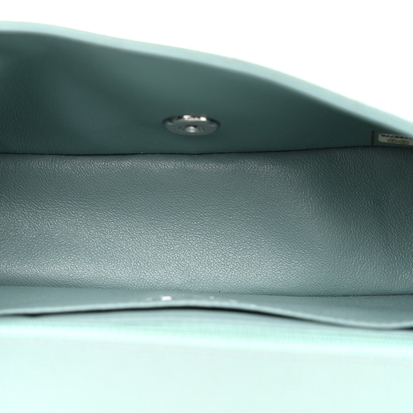 Caviar Quilted Mini Rectangular Flap Green