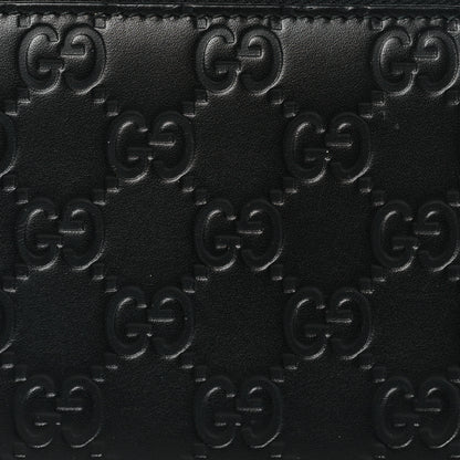 Gucci Guccissima Signature Zip Around Wallet Black 8 of 8