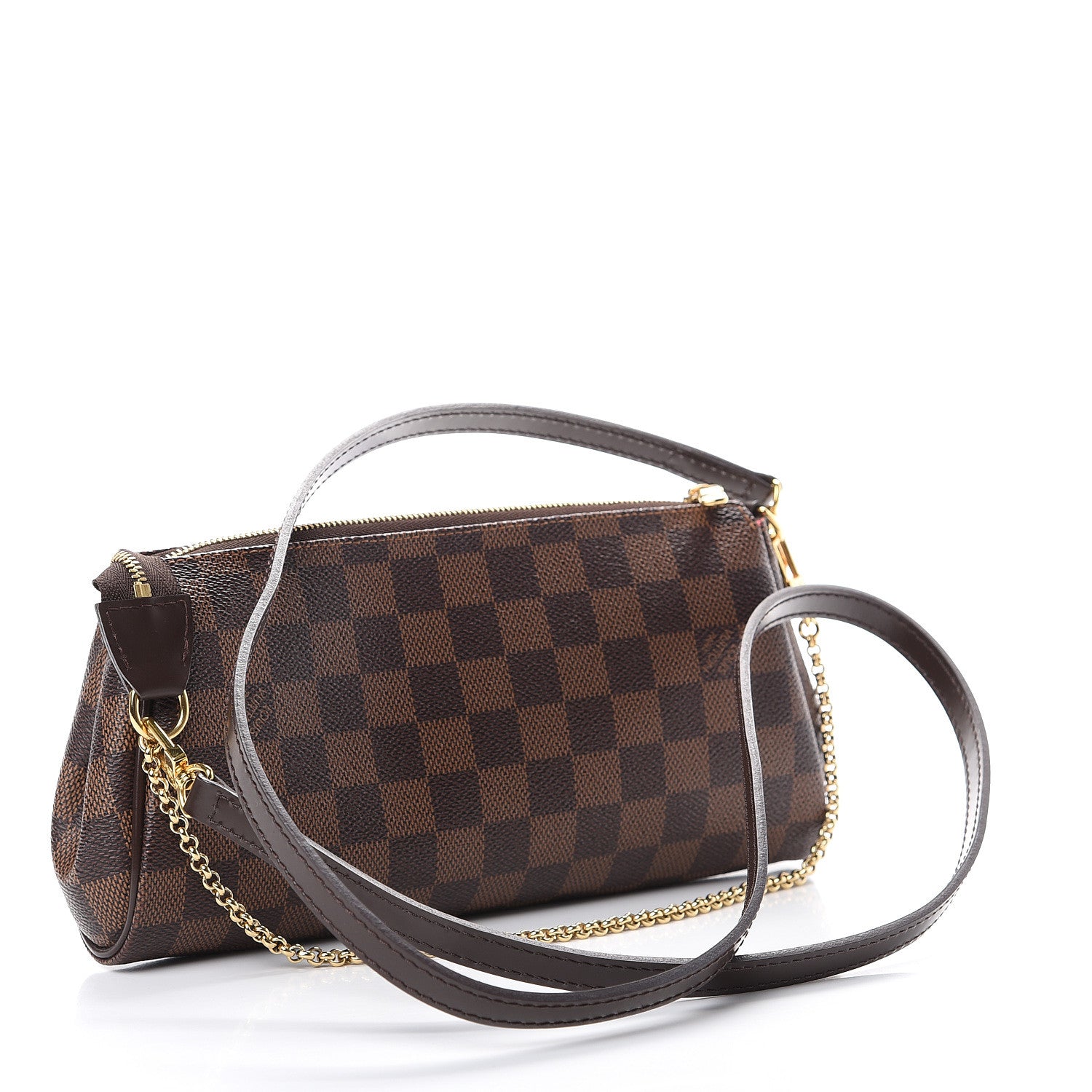 Louis Vuitton Damier Ebene Eva Clutch 2 of 9