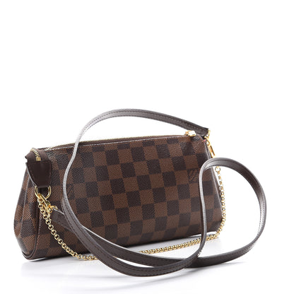 Louis Vuitton Damier Ebene Eva Clutch 2 of 9
