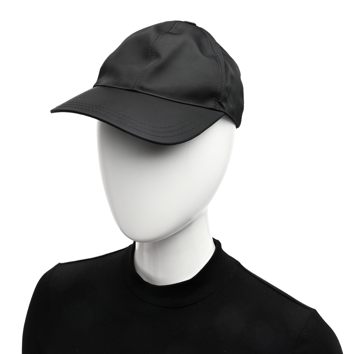 Prada Re-Nylon Womens Baseball Cap S Black 2 of 8