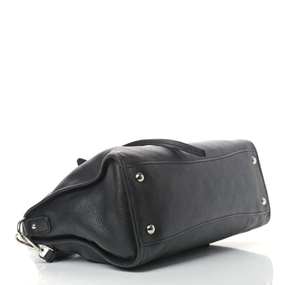 Prada Vitello Daino Shopping Satchel Black 3 of 12