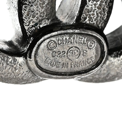 Chanel Ruthenium Crystal CC Earrings Multicolor 4 of 5