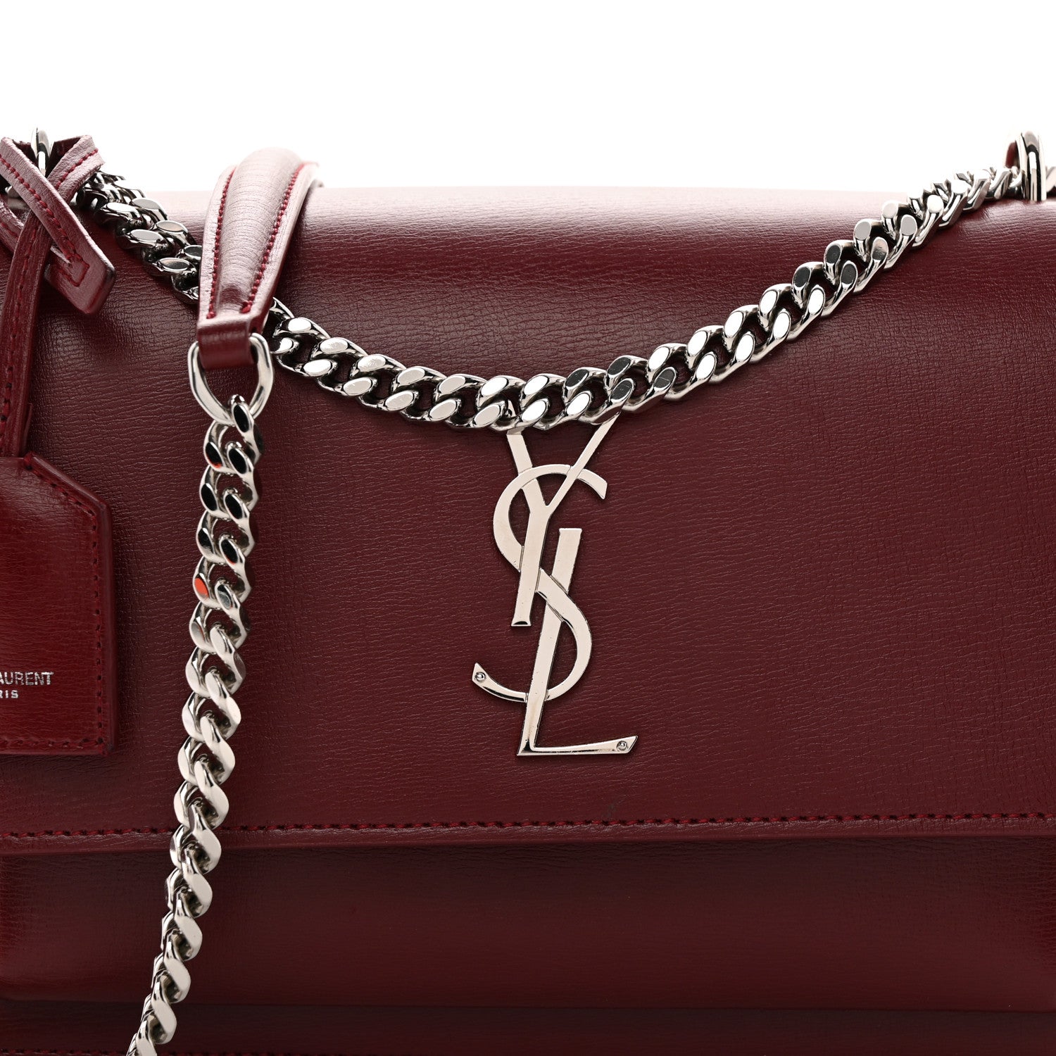 Saint Laurent Calfskin Medium Monogram Sunset Pallisandre 7 of 12