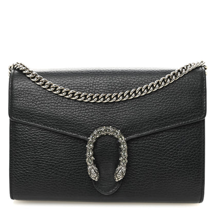 Gucci Calfskin Mini Dionysus Chain Wallet Black 1 of 10