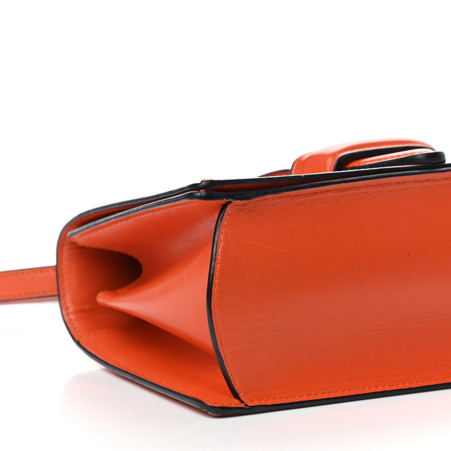 Calfskin Medium Barcelona Shoulder Bag Orange