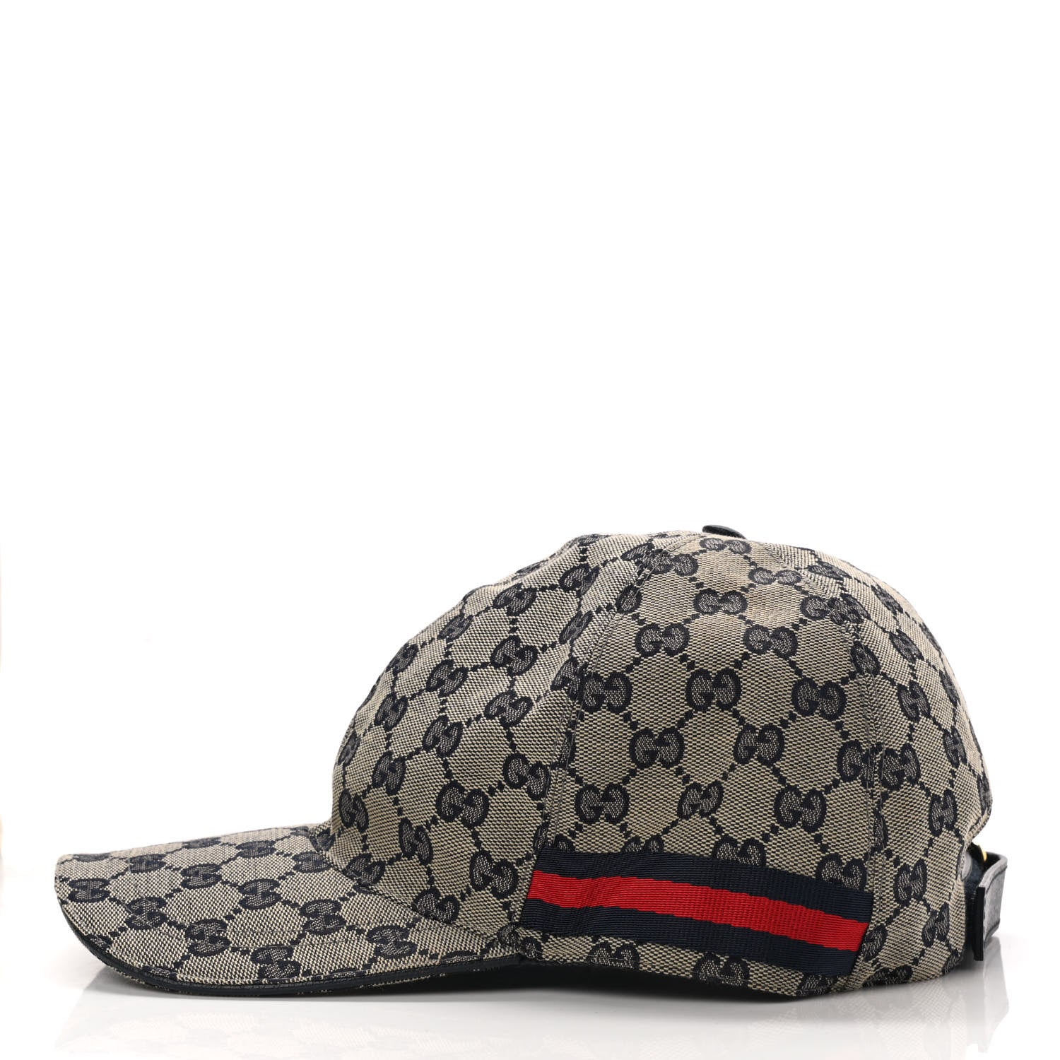 Gucci Monogram Web Baseball Hat XL Beige Blue 4 of 10