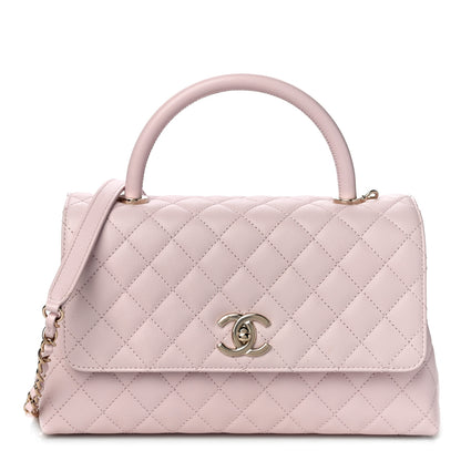 Chanel Caviar Quilted Small Coco Handle Flap Light Pink 1 of 10