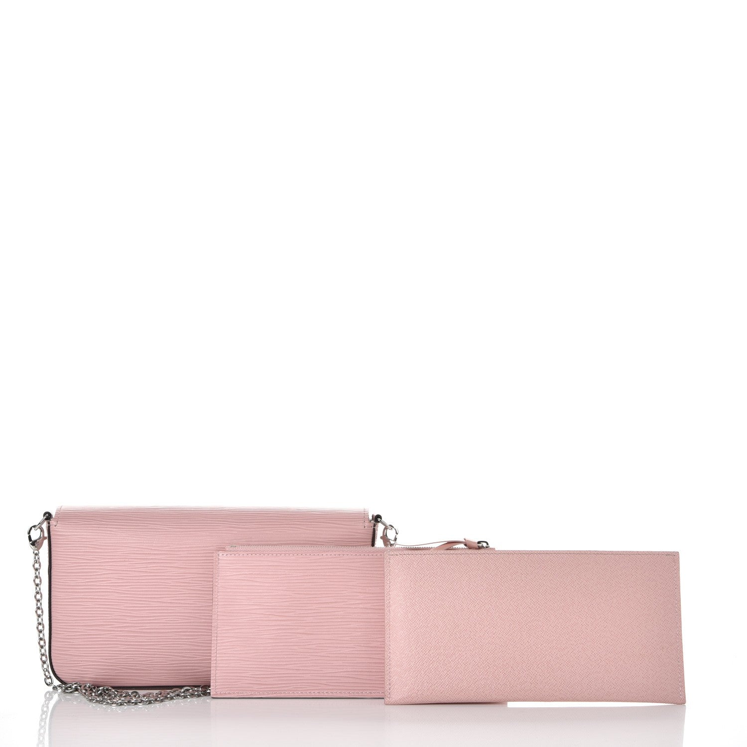 Louis Vuitton Epi Pochette Felicie Rose Ballerine 6 of 11