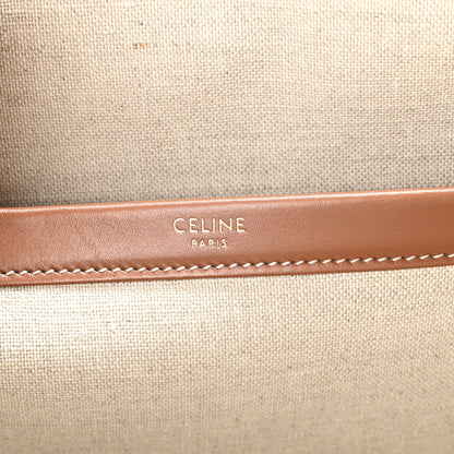 Celine Canvas Calfskin Triomphe Large Cabas Thais Natural Tan 6 of 10