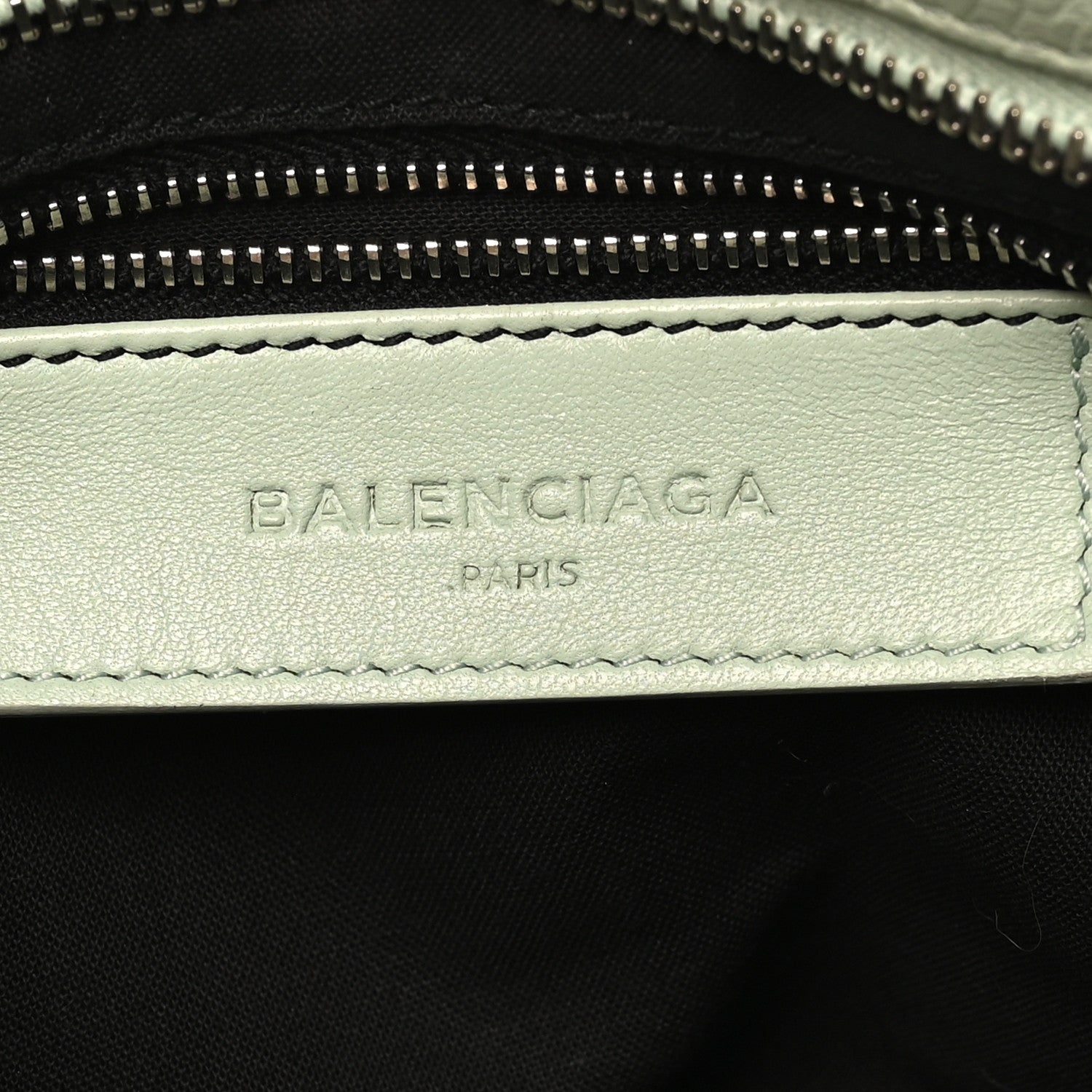 Balenciaga Chevre Silver Metallic Edge Hardware Mini City Vert Anis 7 of 11
