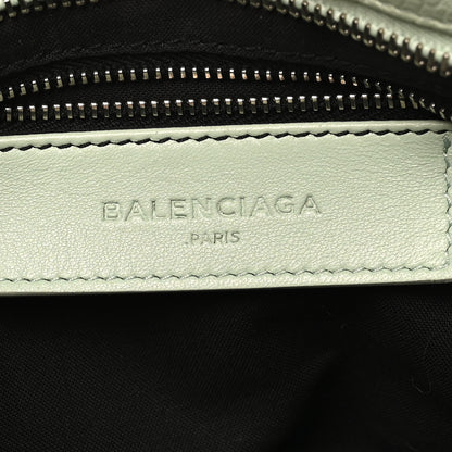 Balenciaga Chevre Silver Metallic Edge Hardware Mini City Vert Anis 7 of 11