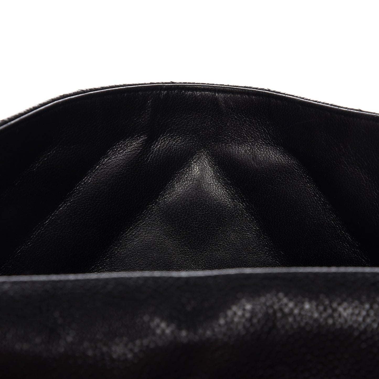 Caviar Quilted Jumbo Single Flap Black