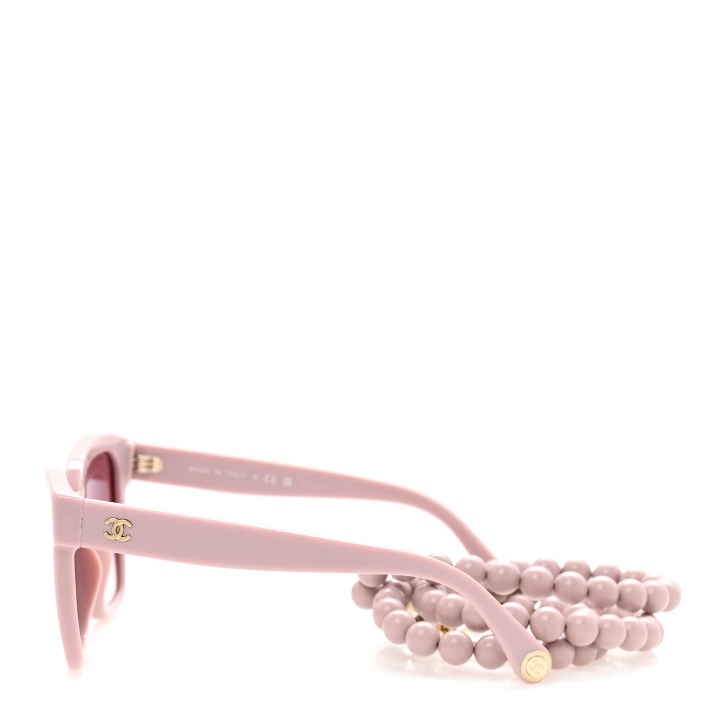 Acetate Chain Square Sunglasses 5487-A Pink
