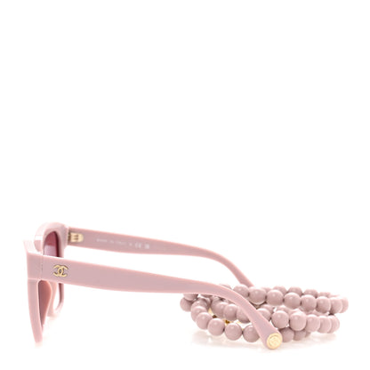 Chanel Acetate Chain Square Sunglasses 5487-A Pink 3 of 9