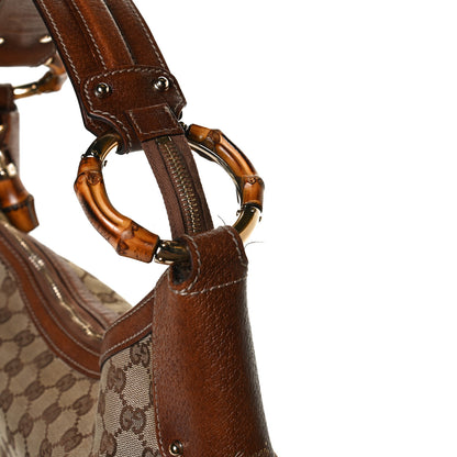 Gucci Monogram Bamboo Ring Hobo Brown 12 of 15