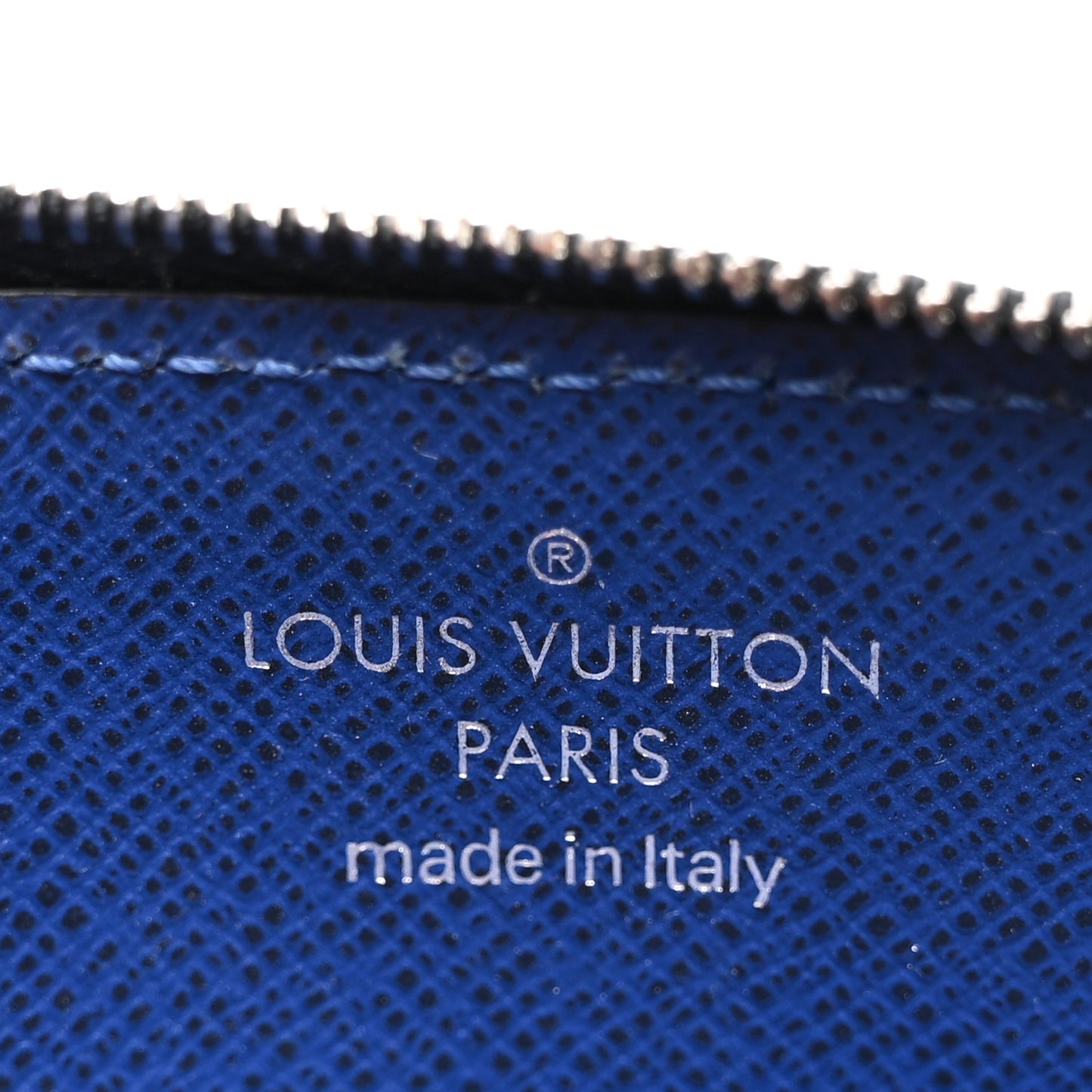 LOUIS VUITTON Monogram Taiga Coin Card Holder Cobalt