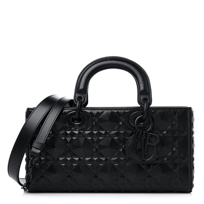 Christian Dior Calfskin Cannage Diamond Medium Lady D-Joy Black 1 of 12