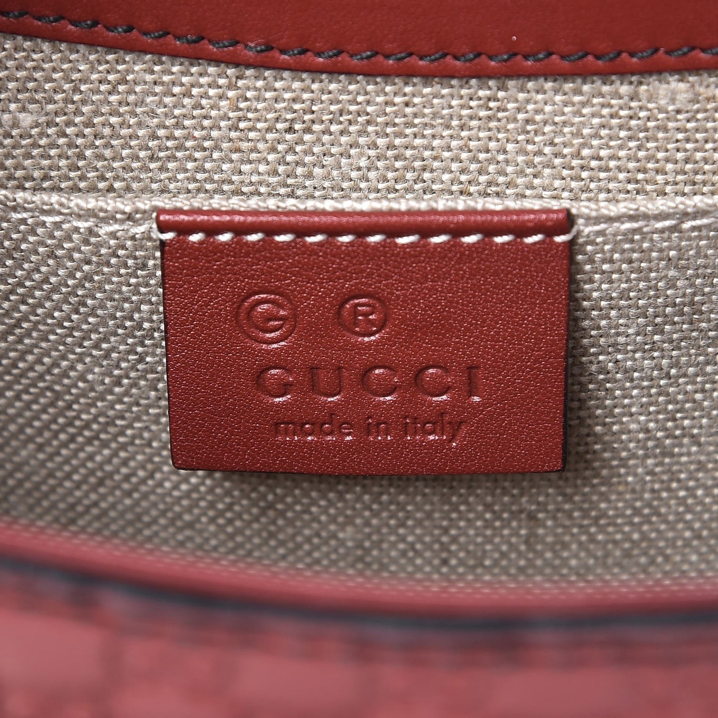 Soft Microguccissima Mini Emily Chain Shoulder Bag Rosso