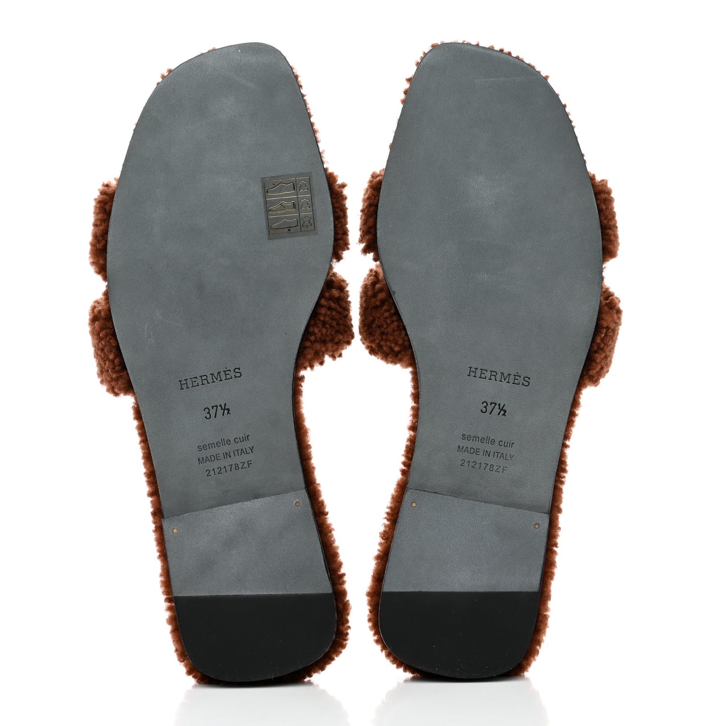 Woolskin Oran Sandals 37.5 Cognac