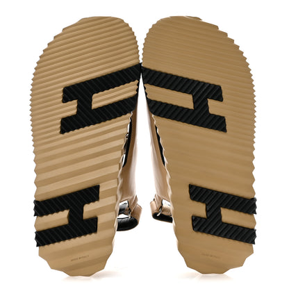 Hermes Lambskin Junior Womens Sandals 41 Beige Black 6 of 11