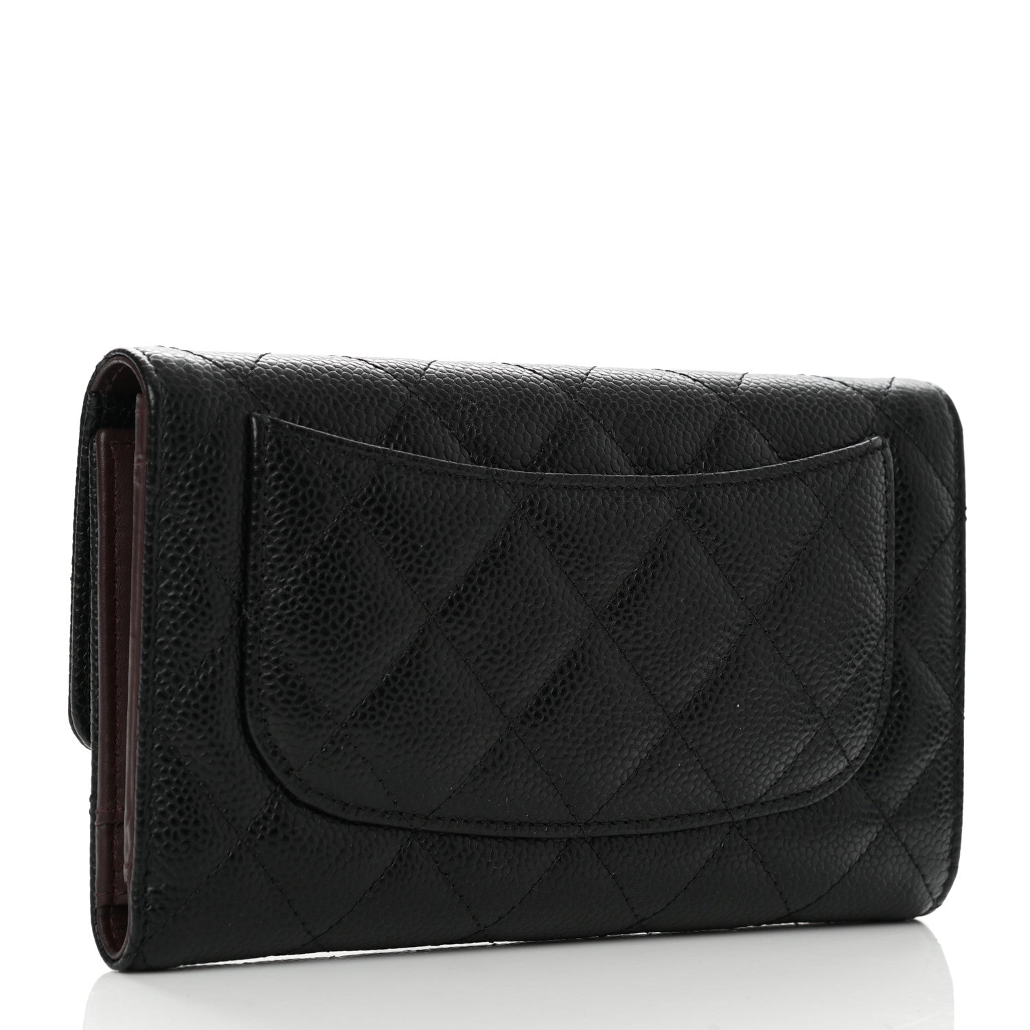 Chanel Caviar Quilted Large Flap Wallet Black 3 of 9