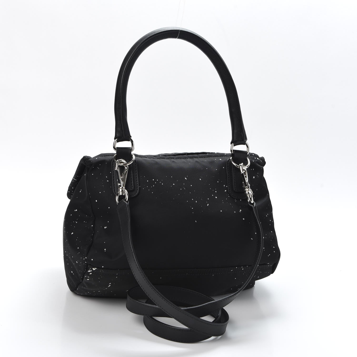 Givenchy Nylon Stencil Small Pandora Black White 2 of 9