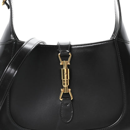 Gucci Boarded Dyana Lux Calfskin Small Jackie 1961 Hobo Black 8 of 10