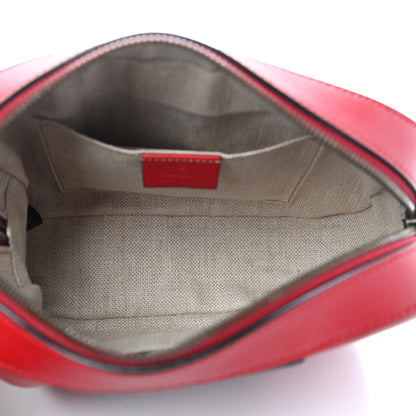 Gucci Calfskin Web Small Webby Bee Shoulder Bag Red 5 of 9
