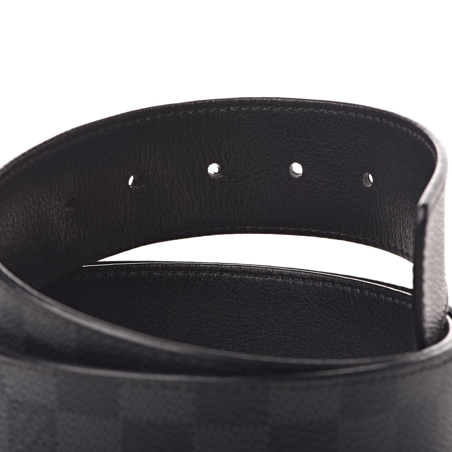 Louis Vuitton Damier Graphite Calfskin Belt 95 38 Black 5 of 5