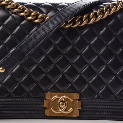 Chanel Lambskin Quilted New Medium Boy Flap Black 8 of 13