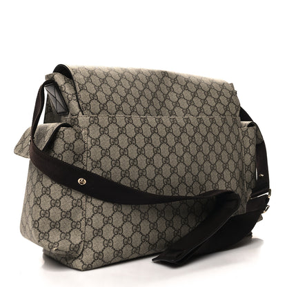 Gucci GG Plus Monogram Messenger Diaper Bag Dark Brown 4 of 11