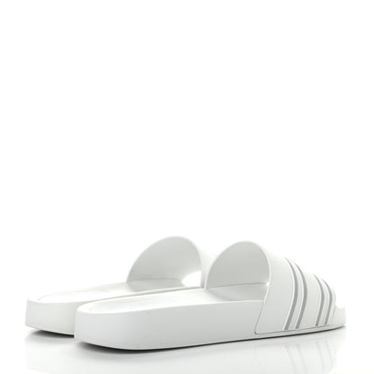 Chanel Rubber CC Flat Slide Sandals White 4 of 8