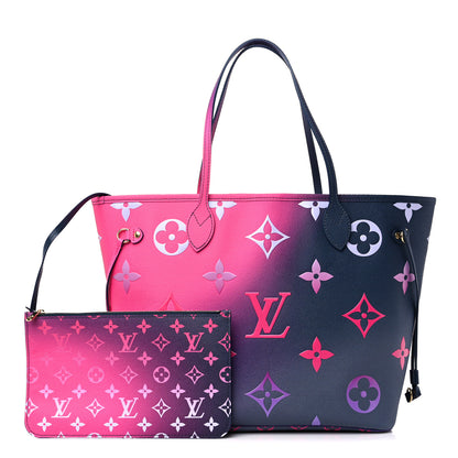 Louis Vuitton Monogram Giant Spring In The City Neverfull MM Midnight Fuchsia 1 of 9