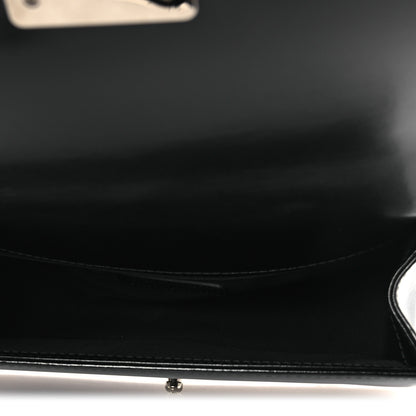 Chanel Glazed Calfskin Quilted Medium Chain Around Boy Flap Black 5 of 10