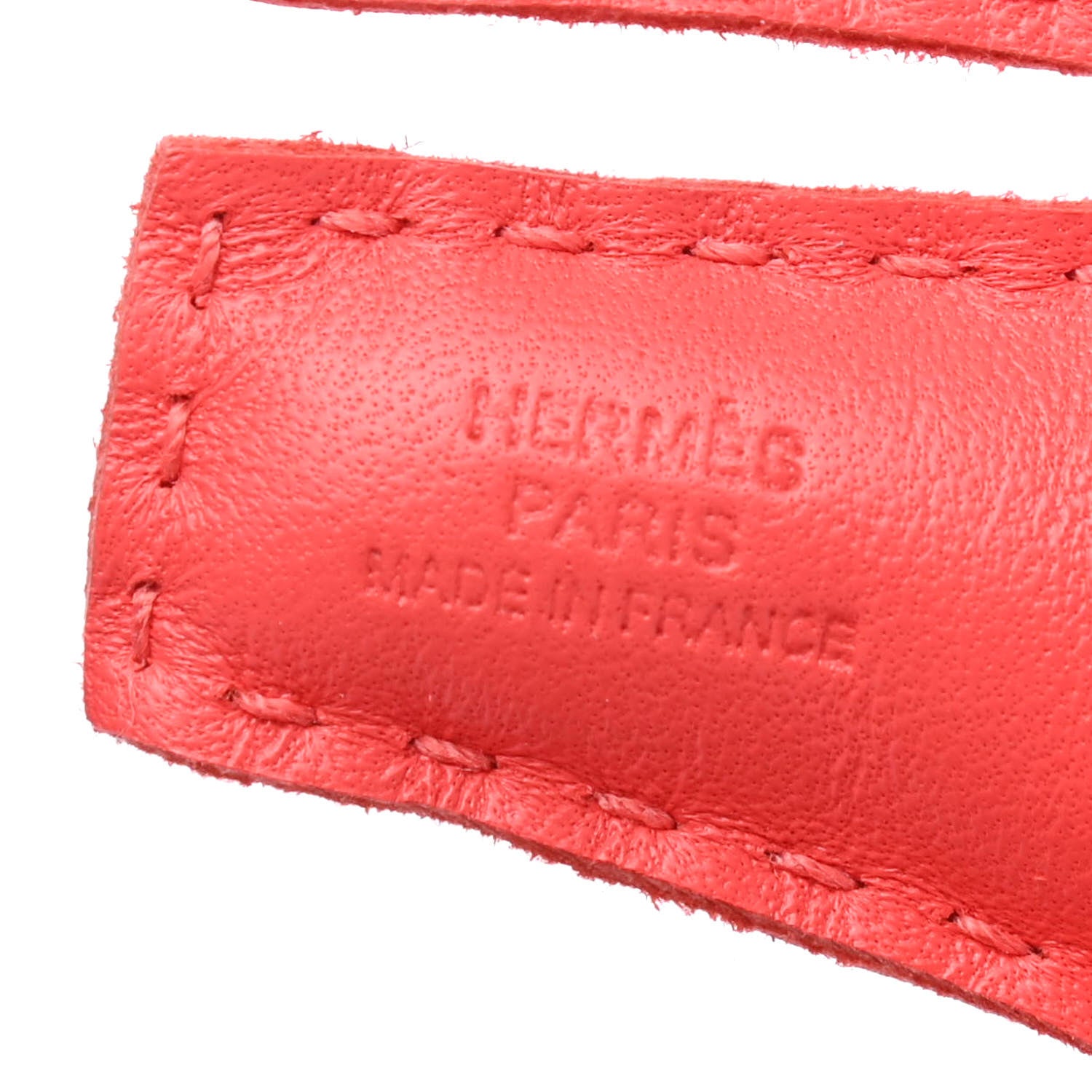 Hermes Milo Lambskin Rooroo Bag Charm Rose Texas Rouge Indien 3 of 4