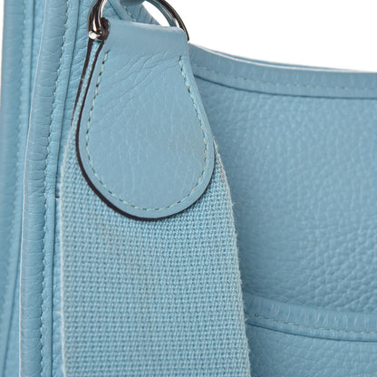 Hermes Taurillon Clemence Evelyne III GM Bleu Atoll 11 of 13