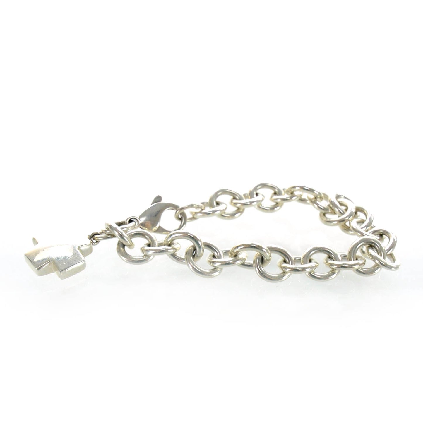 Sterling Silver Cross Charm Bracelet