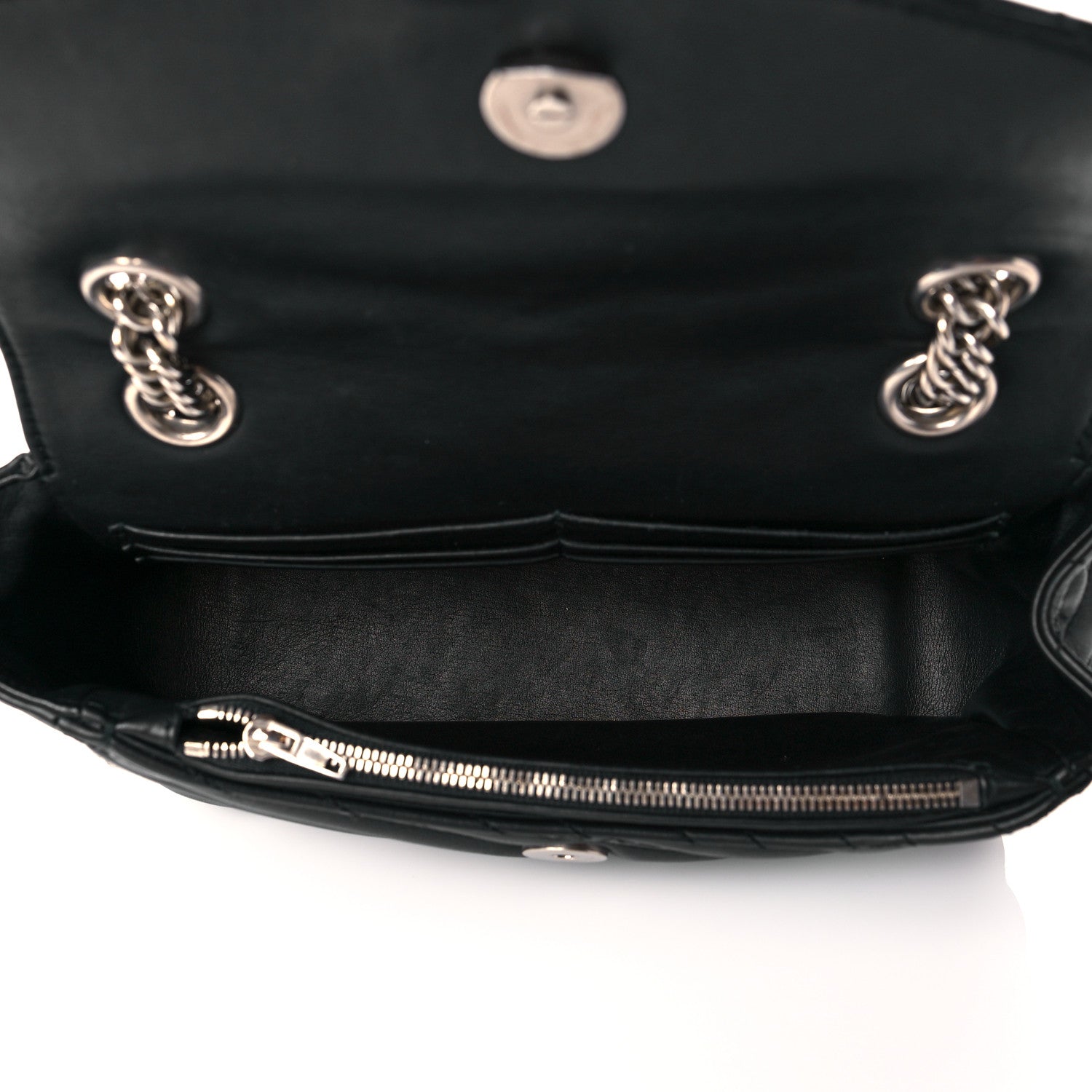 Balenciaga Calfskin Logo Matelasse S BB Round Shoulder Bag Black 5 of 11