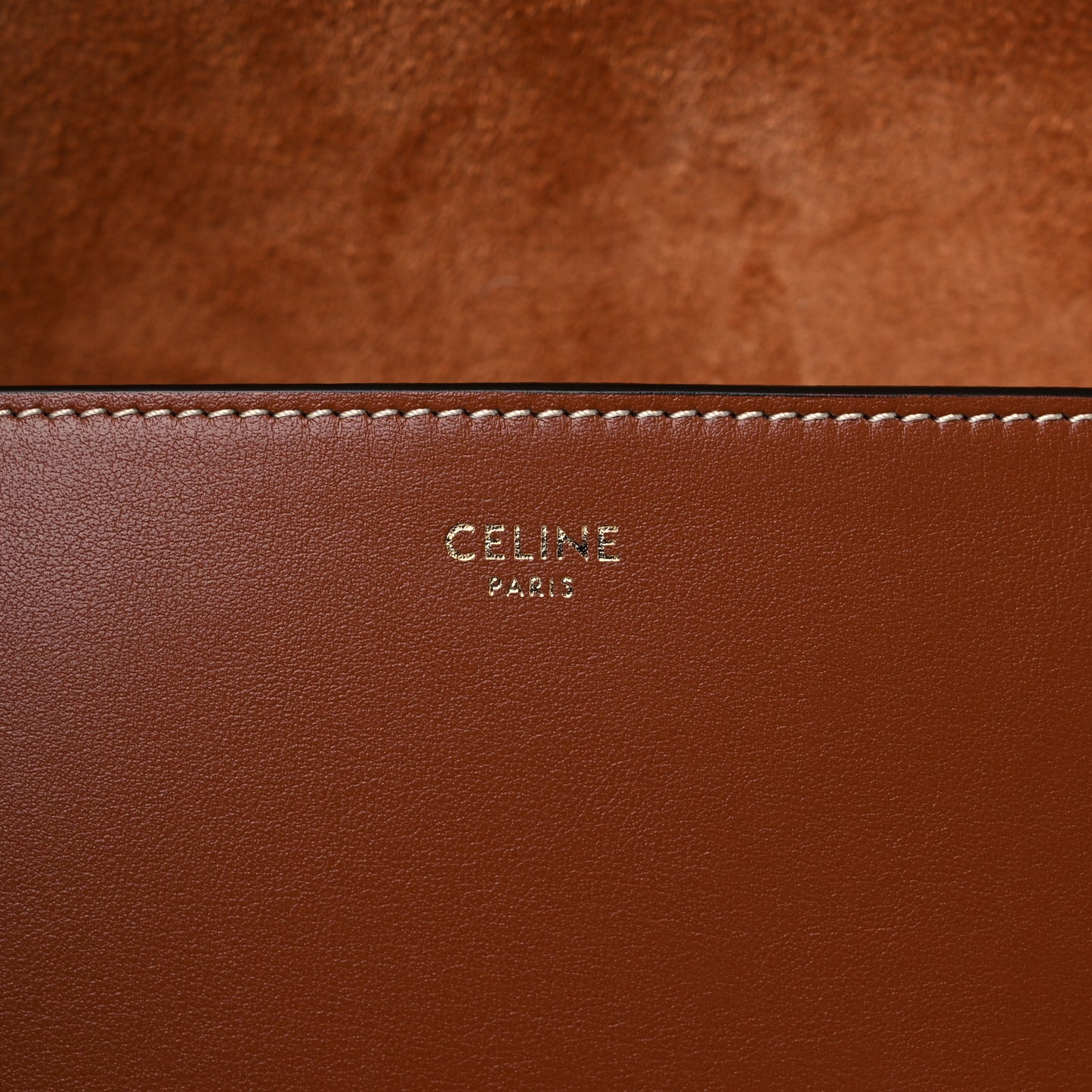 Smooth Calfskin Cuir Triomphe Folco Crossbody Bag Tan