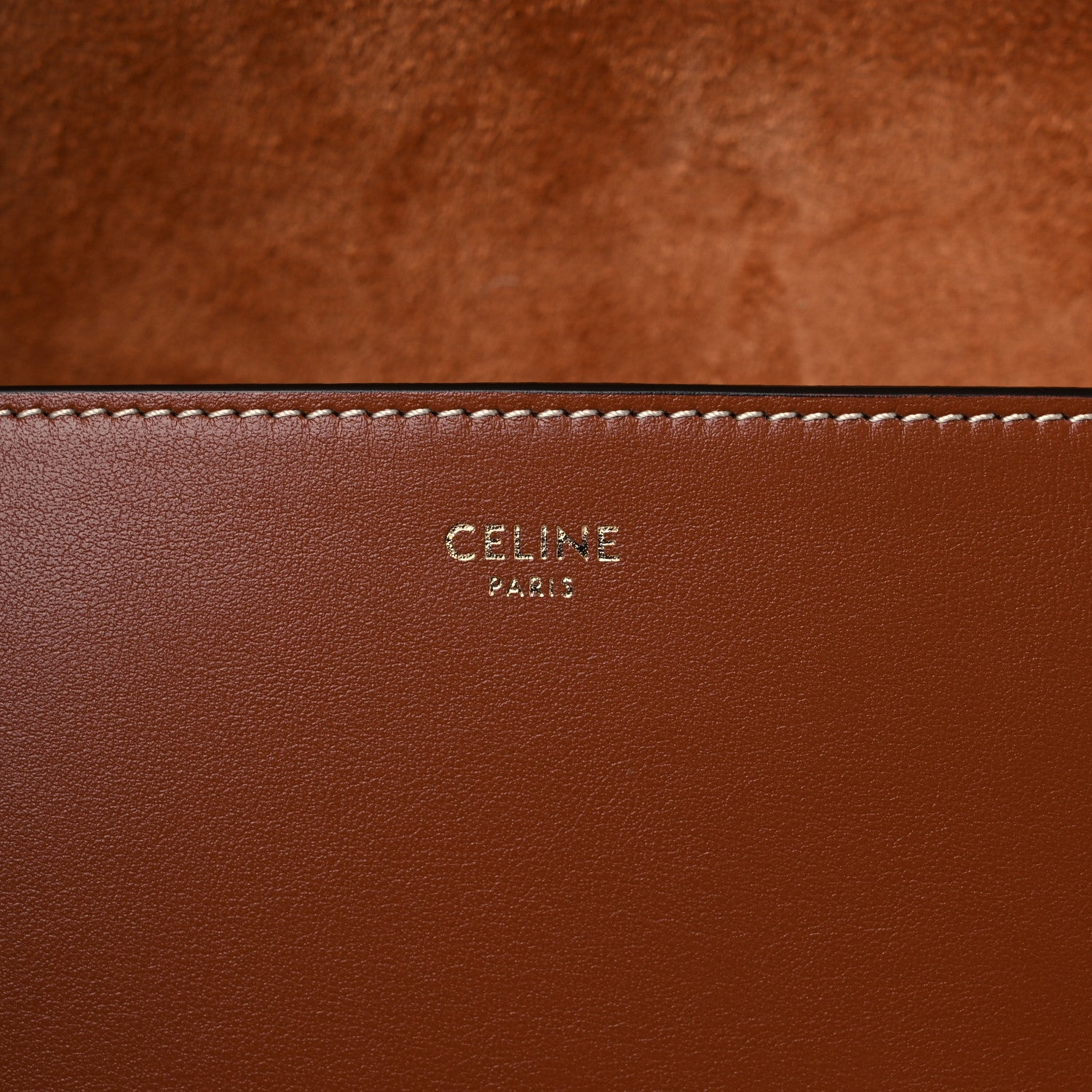 Celine Smooth Calfskin Cuir Triomphe Folco Crossbody Bag Tan 5 of 8
