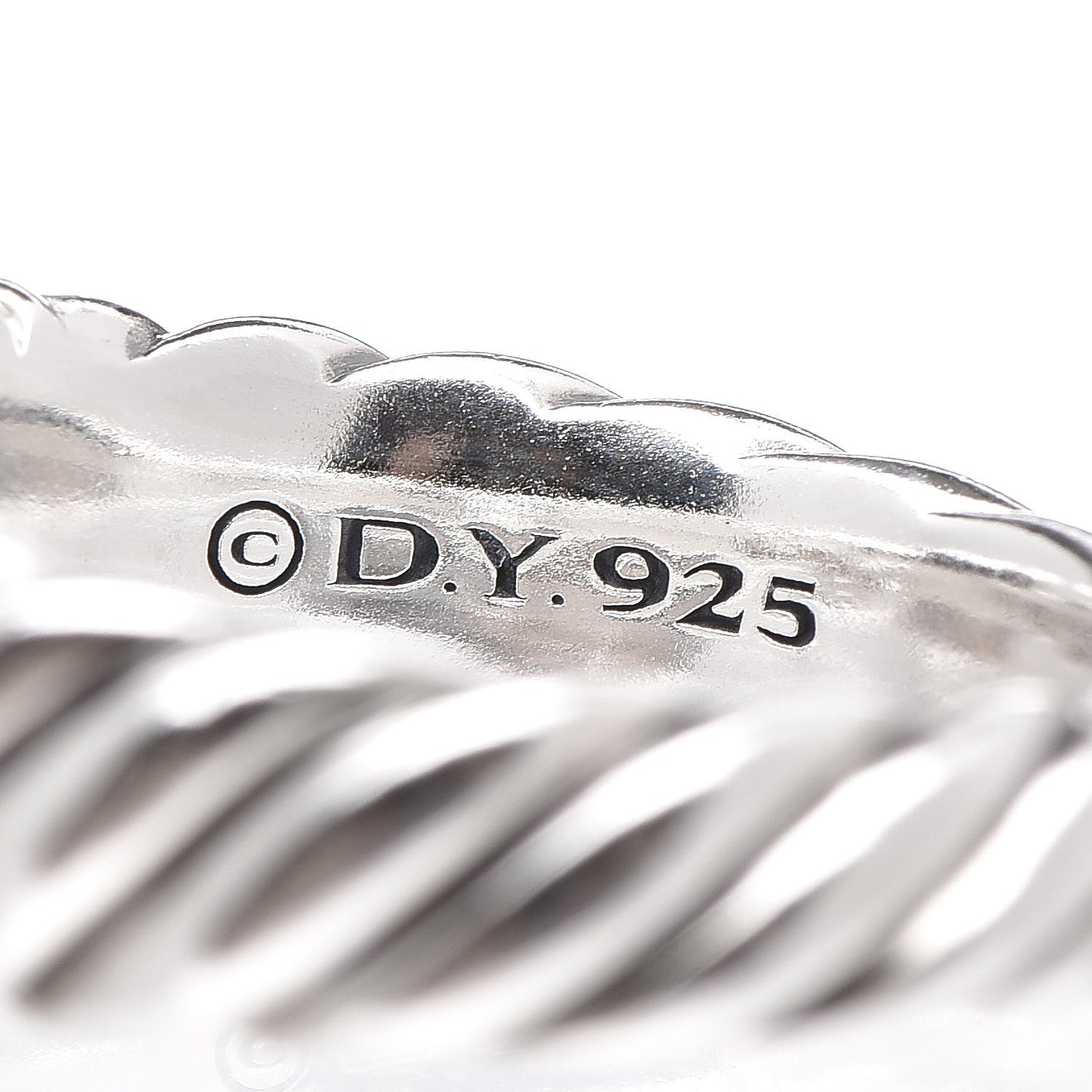 Sterling Silver Diamond Metro Curb Ring 54 7
