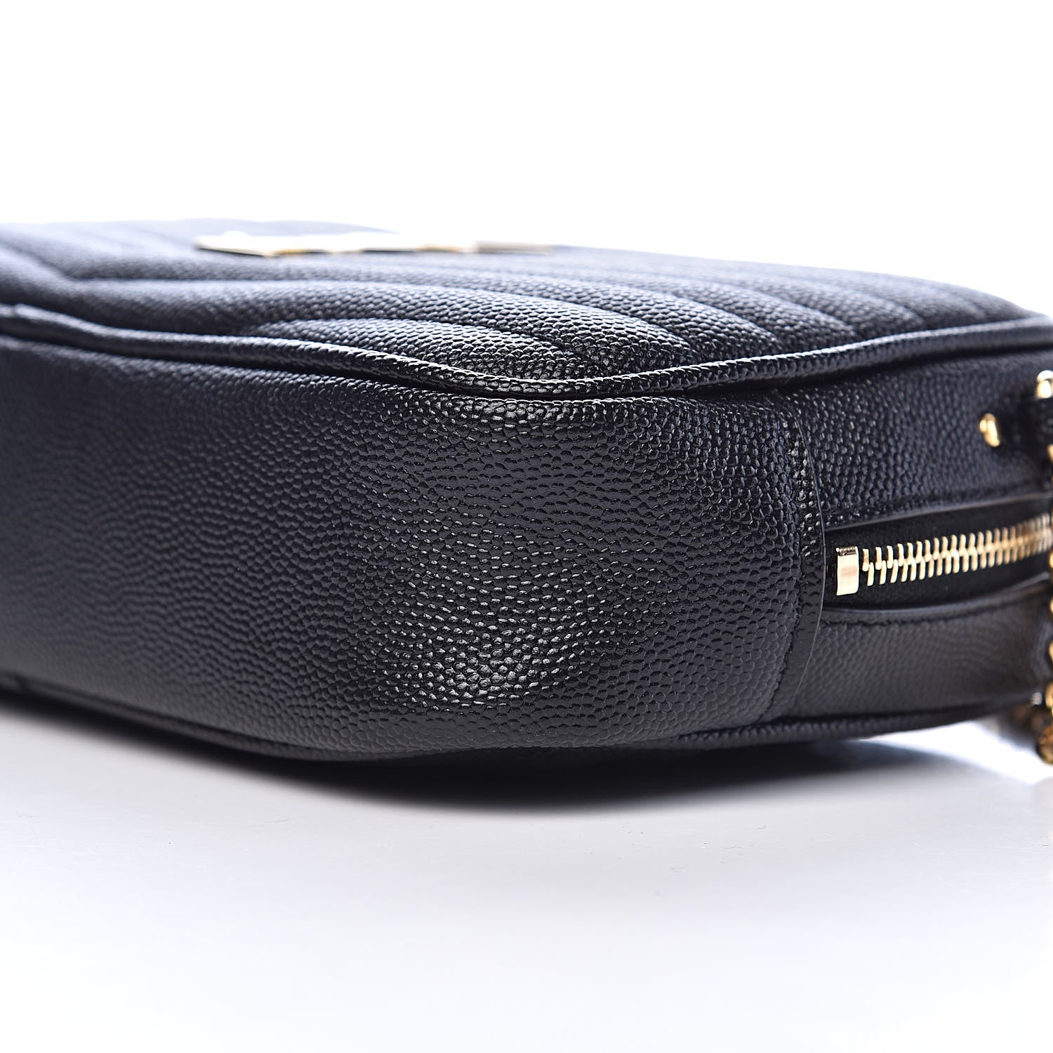 Saint Laurent Grain De Poudre Matelasse Monogram Mini Lou Camera Bag Black 8 of 10