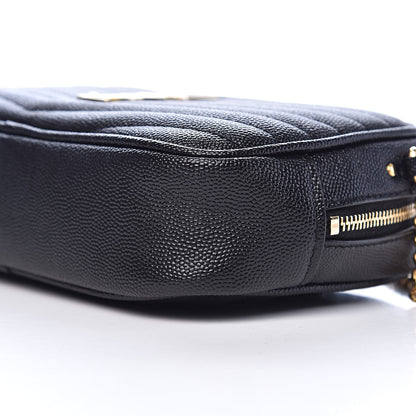 Saint Laurent Grain De Poudre Matelasse Monogram Mini Lou Camera Bag Black 8 of 10