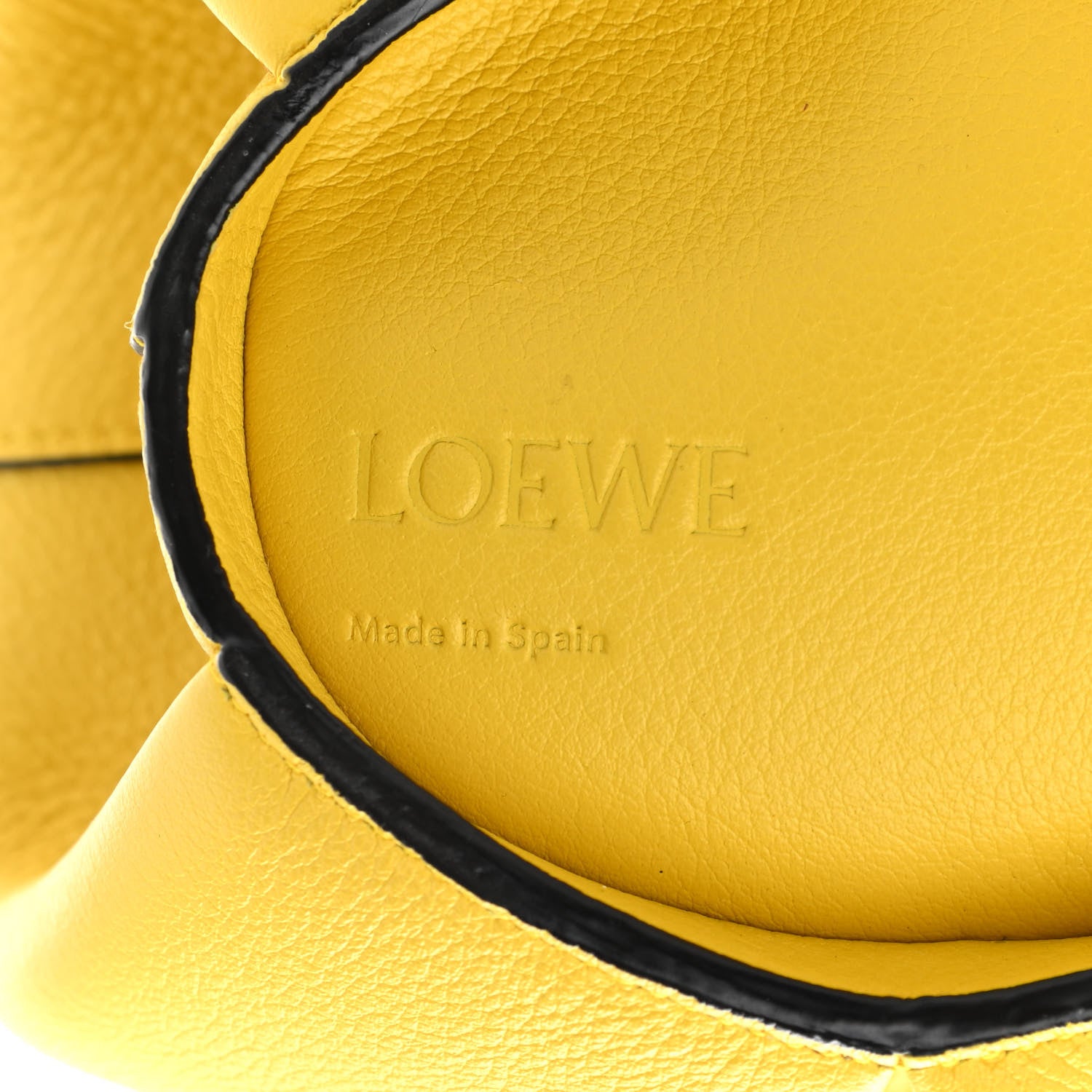 Loewe Calfskin Mini Elephant Crossbody Bag Yellow 7 of 9