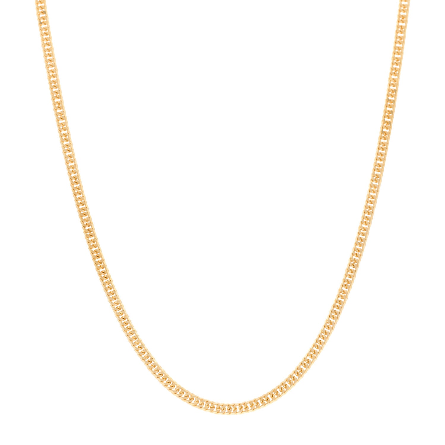 Parker & West by FASHIONPHILE 18K Yellow Gold Curb Chain Necklace 15.75" 1 of 5
