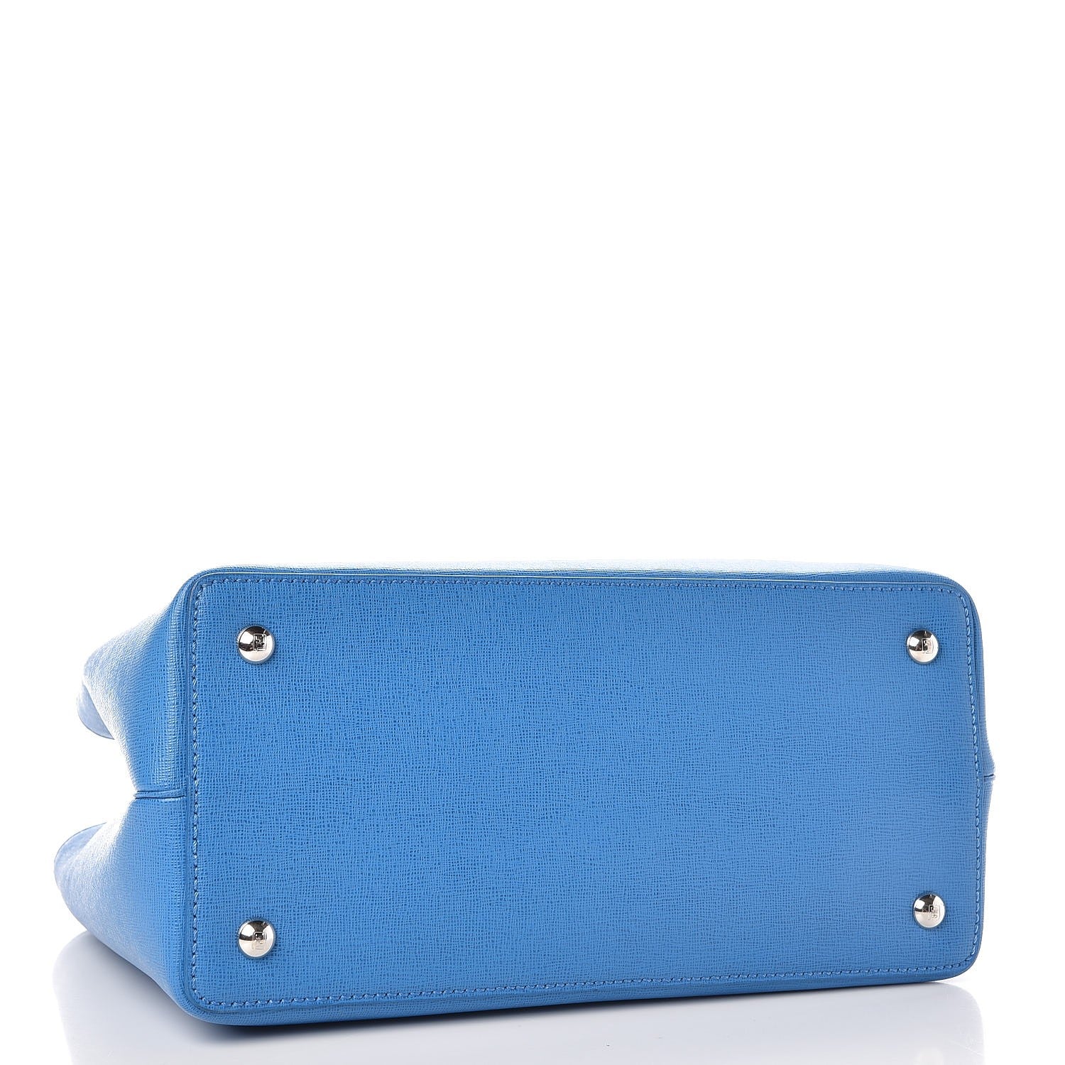 Fendi Vitello Elite Monster Petite 2Jours Tote Blue Royal Papavero Multicolor 2 of 7