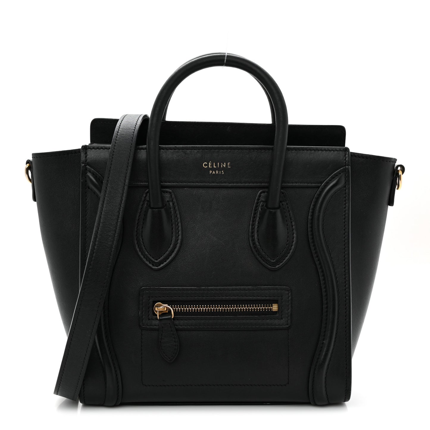 Smooth Calfskin Nano Luggage Black